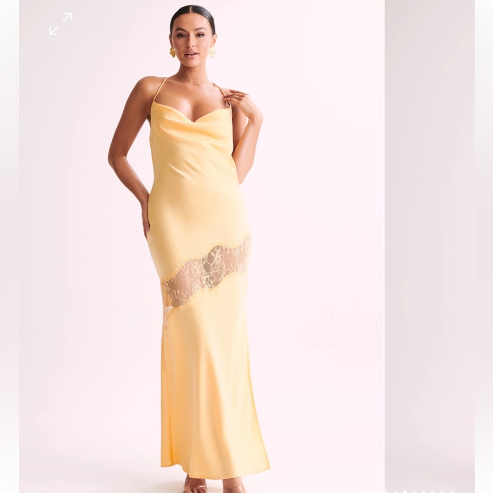 MESHKI size S yellow maxi, new with tags